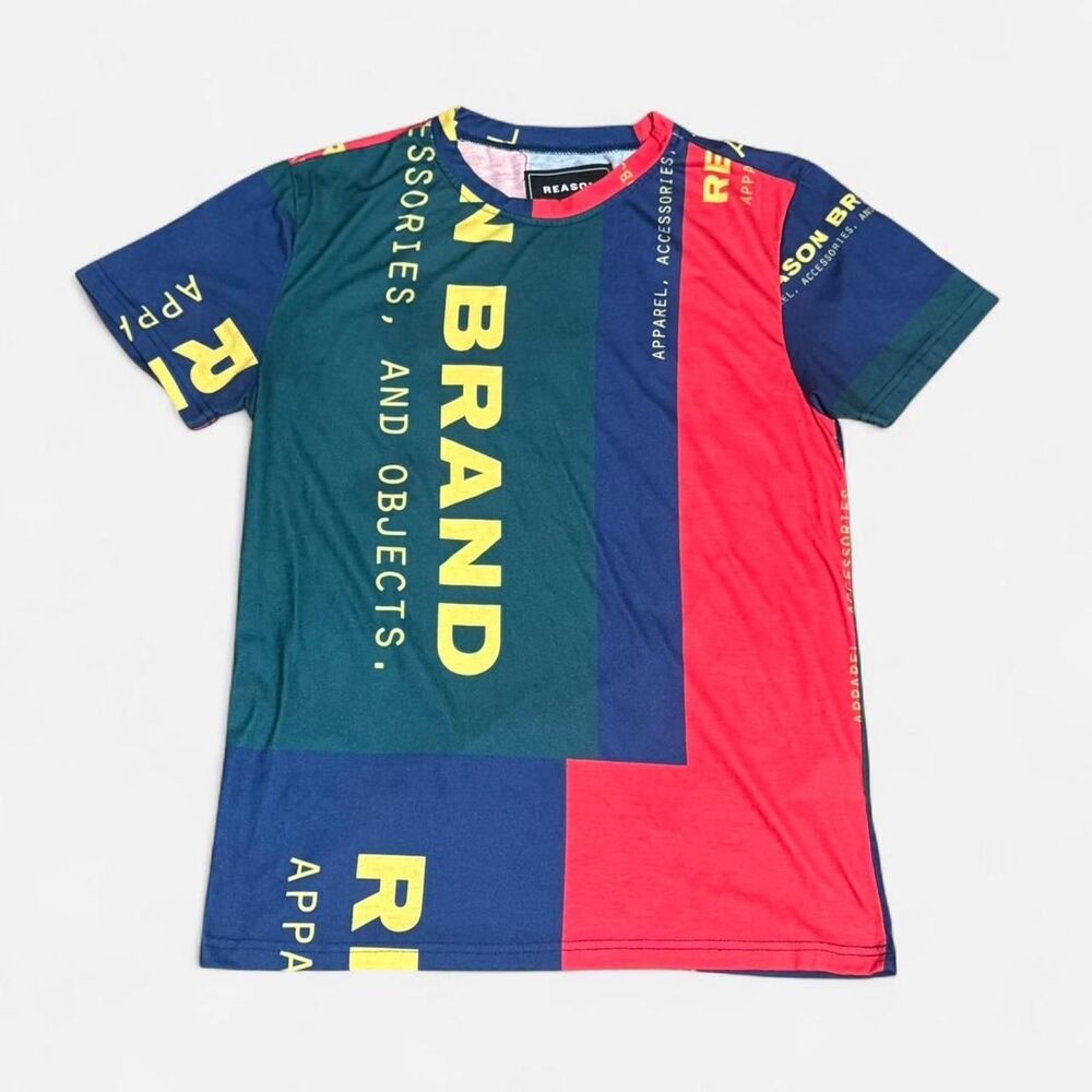 Reason multicolor Medium size (width 18-1/2in, length 26in) graphic Tank shirt